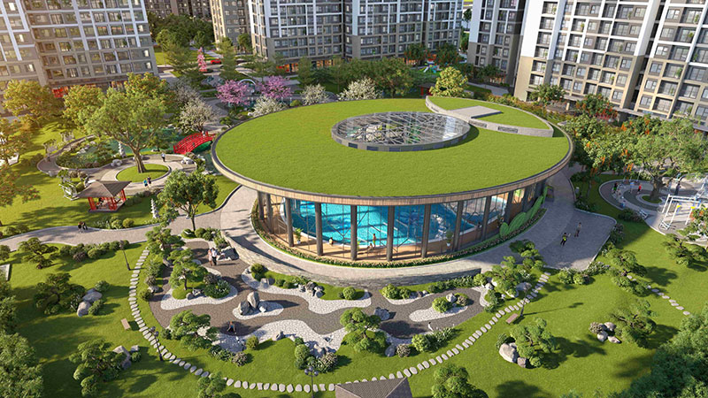 Bể bơi bốn mùa Sakura Vinhomes smart city